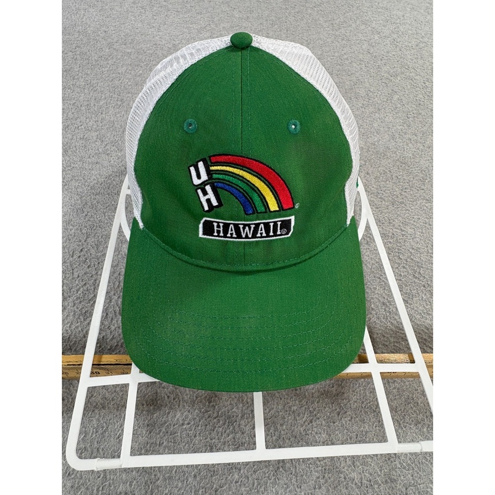 Hawaii Rainbow Warriors Under Armour Adjustable Mesh Hat (Adult) Green